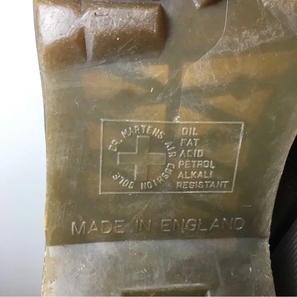 Vintage Dr. Martens 1460 Ben Crazy Horse England Leather Combat Men Boots Size 9